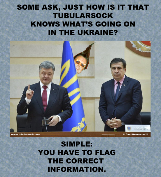 President Petro Poroshenko (L) and Mikhail Saakashvili